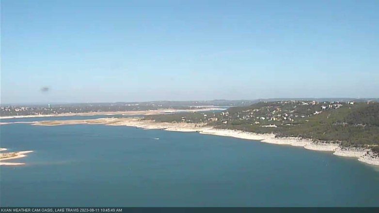 Lake Travis webcam, August 11, 2023 10:45 AM CT