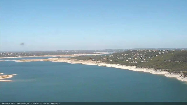 Lake Travis webcam, August 11, 2023 11:00 AM CT