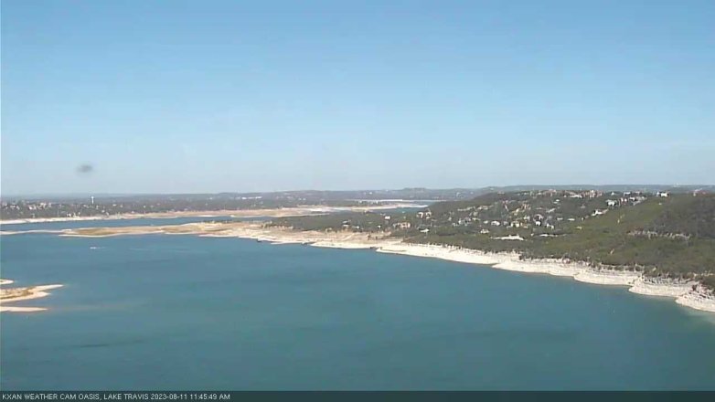 Lake Travis webcam, August 11, 2023 11:45 AM CT