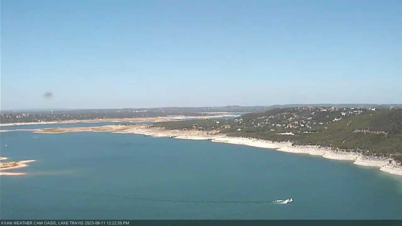 Lake Travis webcam, August 11, 2023 12:25 PM CT