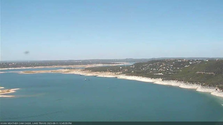 Lake Travis webcam, August 11, 2023 12:45 PM CT