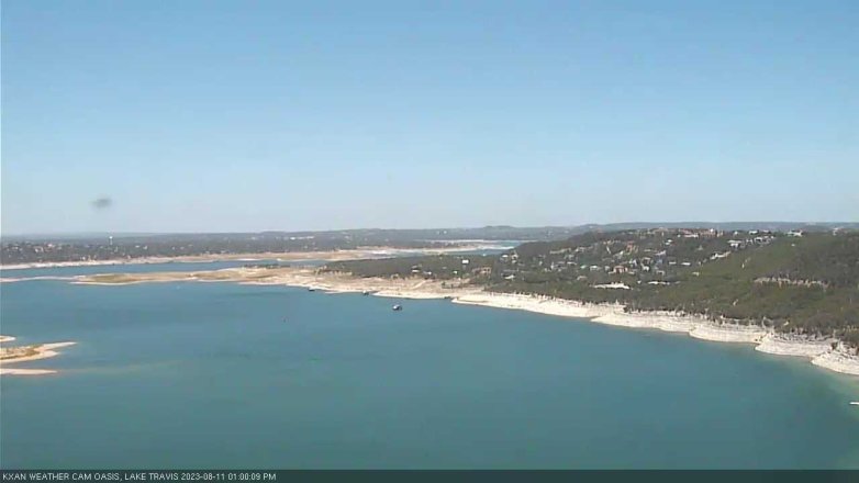 Lake Travis webcam, August 11, 2023 1:00 PM CT