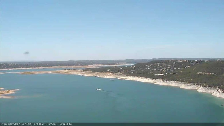 Lake Travis webcam, August 11, 2023 2:00 PM CT