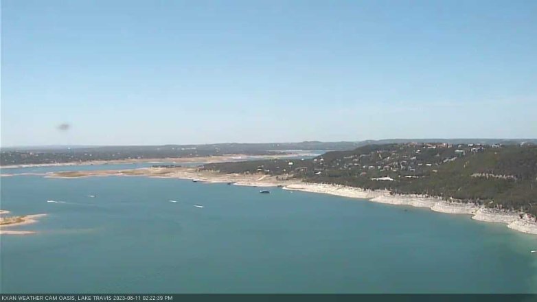 Lake Travis webcam, August 11, 2023 2:25 PM CT