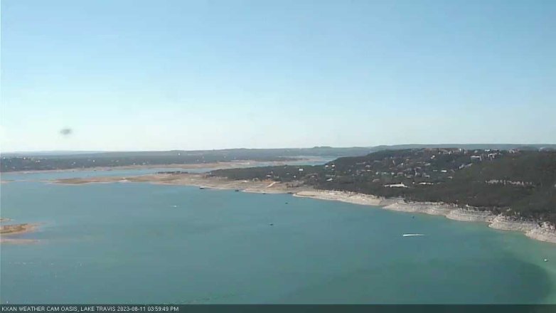Lake Travis webcam, August 11, 2023 4:00 PM CT