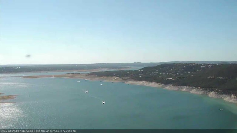 Lake Travis webcam, August 11, 2023 4:45 PM CT