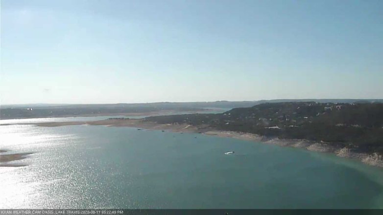 Lake Travis webcam, August 11, 2023 5:25 PM CT