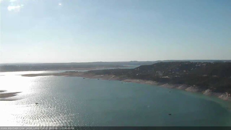 Lake Travis webcam, August 11, 2023 5:45 PM CT