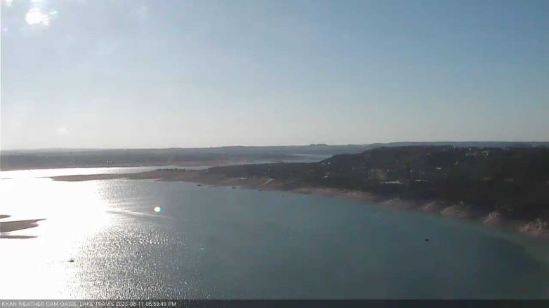 Lake Travis webcam, August 11, 2023 6:00 PM CT