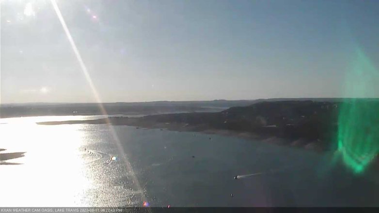Lake Travis webcam, August 11, 2023 6:25 PM CT