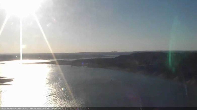 Lake Travis webcam, August 11, 2023 6:45 PM CT