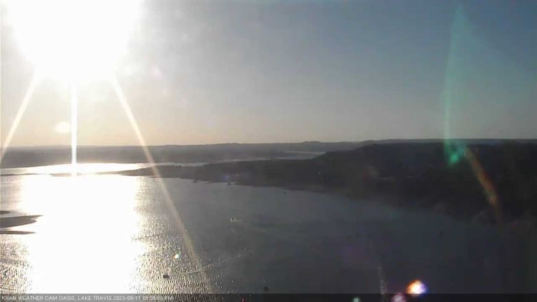 Lake Travis webcam, August 11, 2023 7:00 PM CT