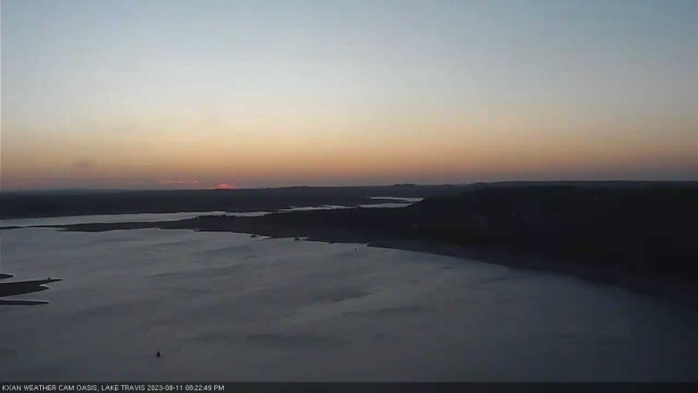 Lake Travis webcam, August 11, 2023 8:25 PM CT