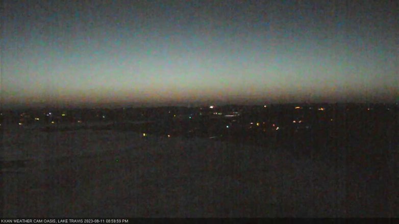 Lake Travis webcam, August 11, 2023 9:00 PM CT