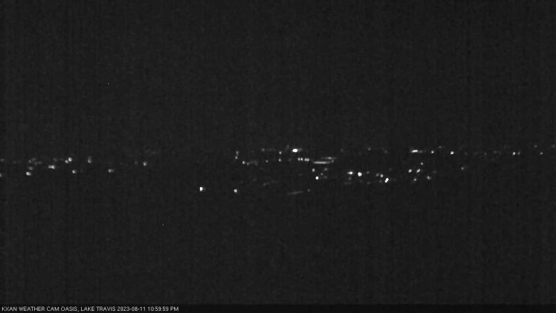 Lake Travis webcam, August 11, 2023 11:00 PM CT