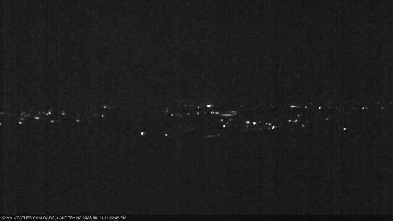 Lake Travis webcam, August 11, 2023 11:25 PM CT
