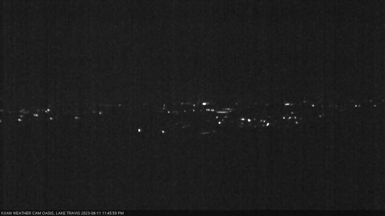 Lake Travis webcam, August 11, 2023 11:45 PM CT
