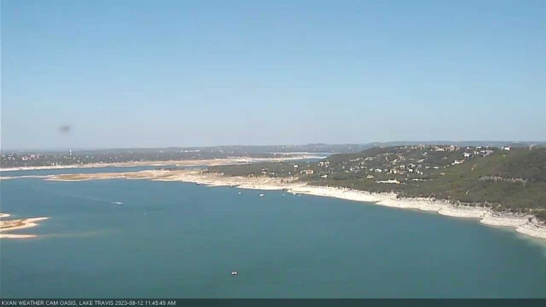 Lake Travis webcam, August 12, 2023 11:45 AM CT