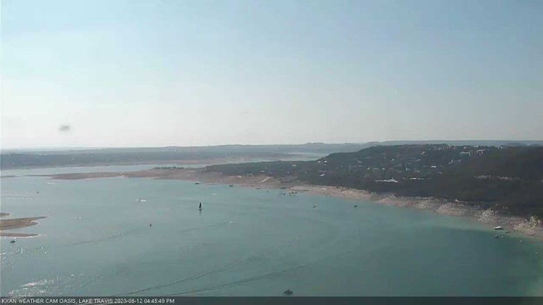 Lake Travis webcam, August 12, 2023 4:45 PM CT