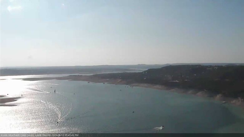 Lake Travis webcam, August 12, 2023 5:45 PM CT