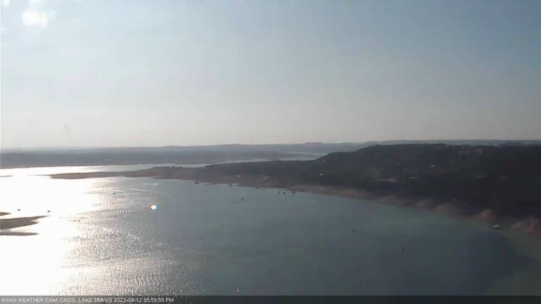 Lake Travis webcam, August 12, 2023 6:00 PM CT