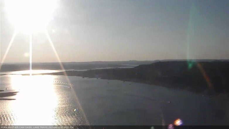 Lake Travis webcam, August 12, 2023 7:00 PM CT