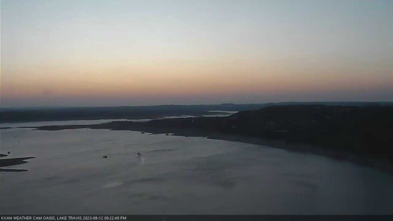 Lake Travis webcam, August 12, 2023 8:25 PM CT