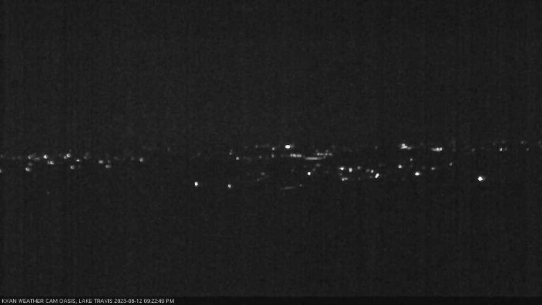 Lake Travis webcam, August 12, 2023 9:25 PM CT