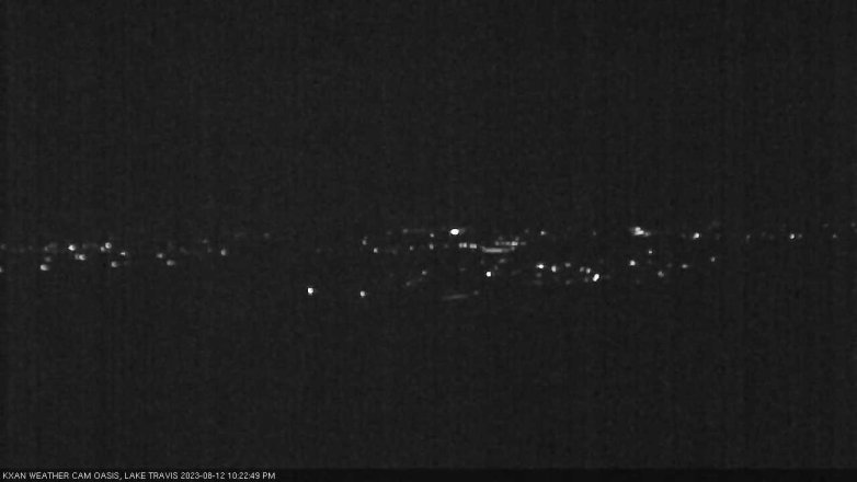 Lake Travis webcam, August 12, 2023 10:25 PM CT
