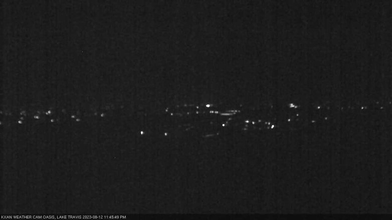 Lake Travis webcam, August 12, 2023 11:45 PM CT