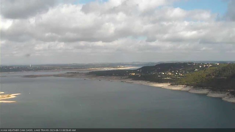 Lake Travis webcam, August 13, 2023 9:00 AM CT