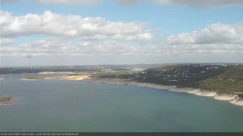 Lake Travis webcam, August 13, 2023 9:45 AM CT