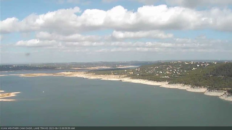 Lake Travis webcam, August 13, 2023 10:00 AM CT