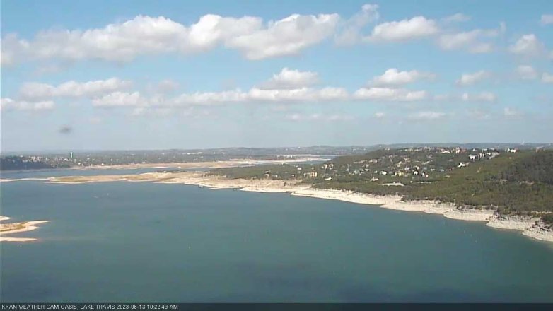 Lake Travis webcam, August 13, 2023 10:25 AM CT