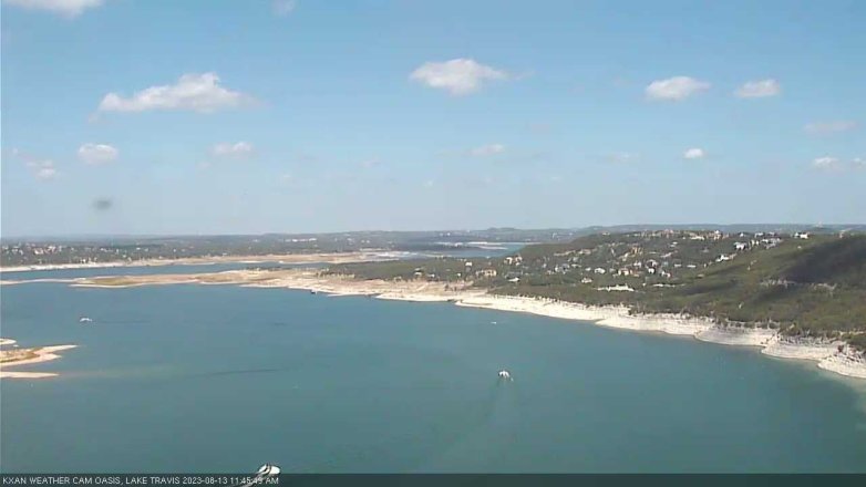 Lake Travis webcam, August 13, 2023 11:45 AM CT