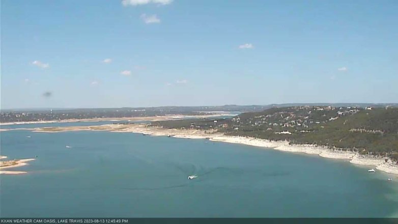 Lake Travis webcam, August 13, 2023 12:45 PM CT