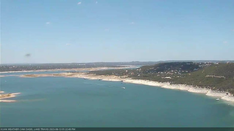 Lake Travis webcam, August 13, 2023 1:25 PM CT