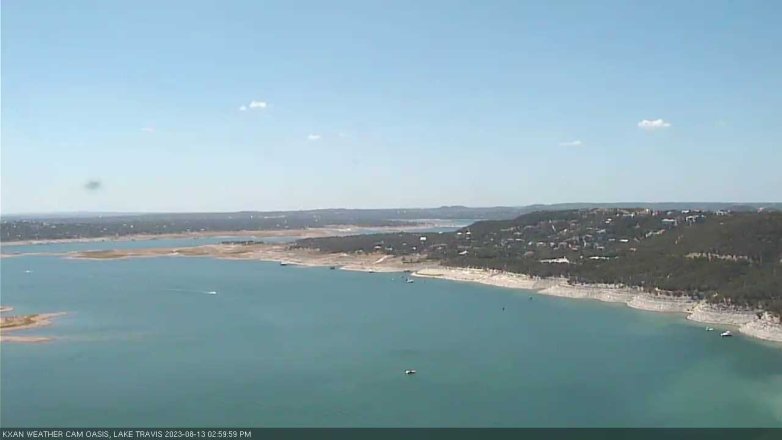 Lake Travis webcam, August 13, 2023 3:00 PM CT