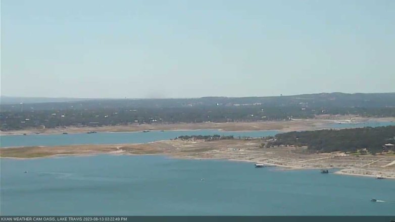 Lake Travis webcam, August 13, 2023 3:25 PM CT