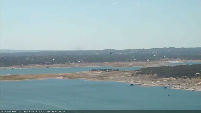 Lake Travis webcam, August 13, 2023 3:45 PM CT