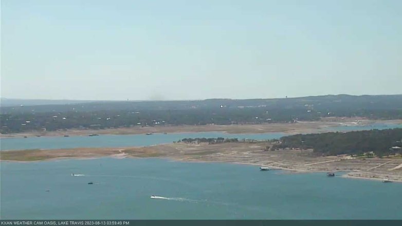 Lake Travis webcam, August 13, 2023 4:00 PM CT