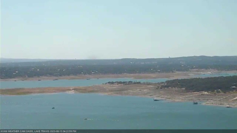 Lake Travis webcam, August 13, 2023 4:25 PM CT