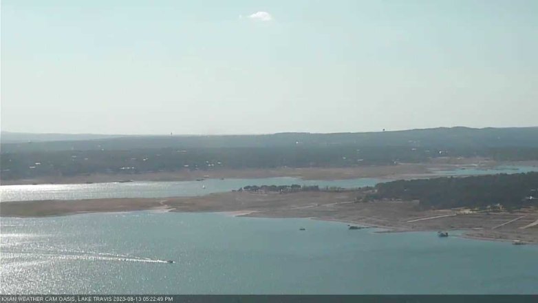 Lake Travis webcam, August 13, 2023 5:25 PM CT