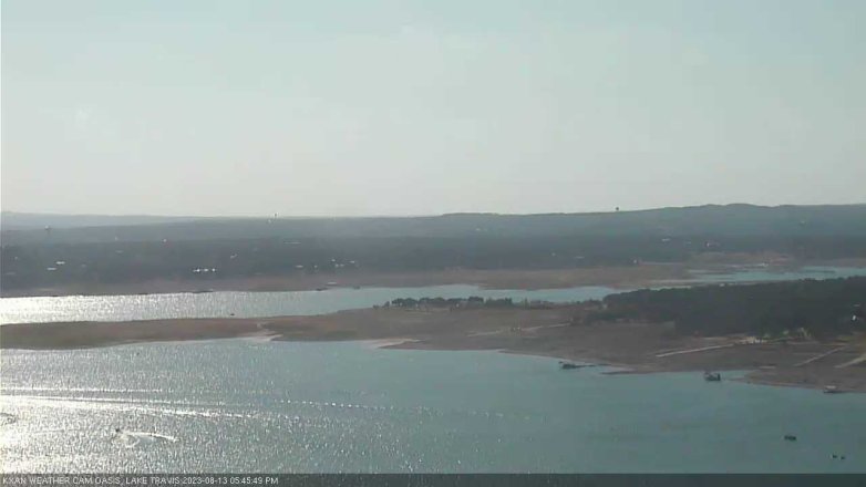 Lake Travis webcam, August 13, 2023 5:45 PM CT