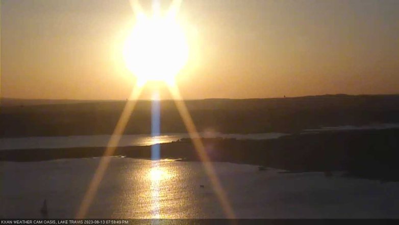 Lake Travis webcam, August 13, 2023 8:00 PM CT