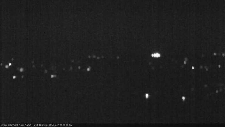 Lake Travis webcam, August 13, 2023 9:25 PM CT