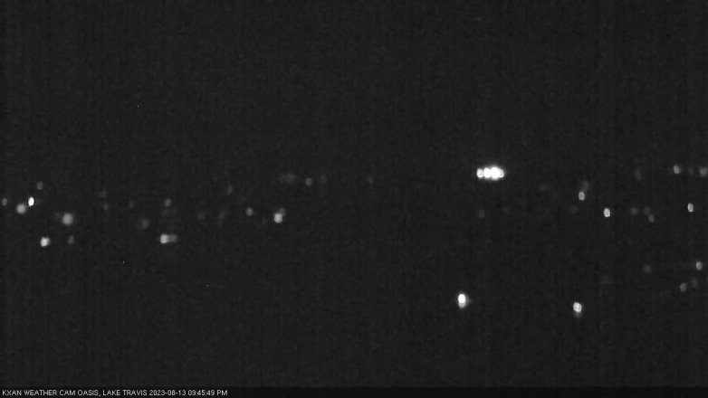 Lake Travis webcam, August 13, 2023 9:45 PM CT