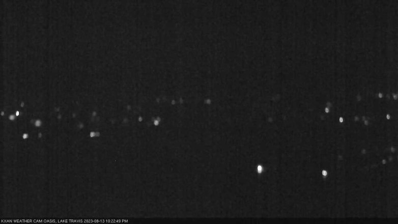 Lake Travis webcam, August 13, 2023 10:25 PM CT