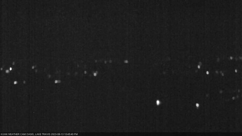 Lake Travis webcam, August 13, 2023 10:45 PM CT