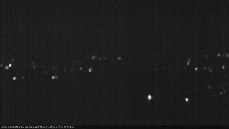 Lake Travis webcam, August 13, 2023 11:25 PM CT